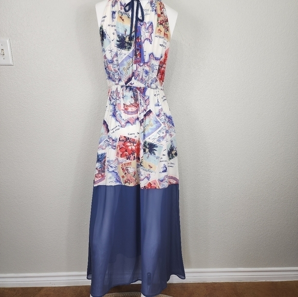 Peter Som for DesigNation Postcard Maxi Dress Size Small - Picture 6 of 12